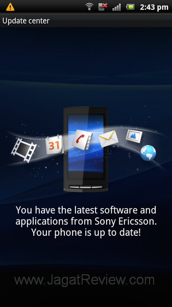 Sony Ericsson Xperia Arc S - Update Center Sony Ericsson Xperia Arc S Update Center