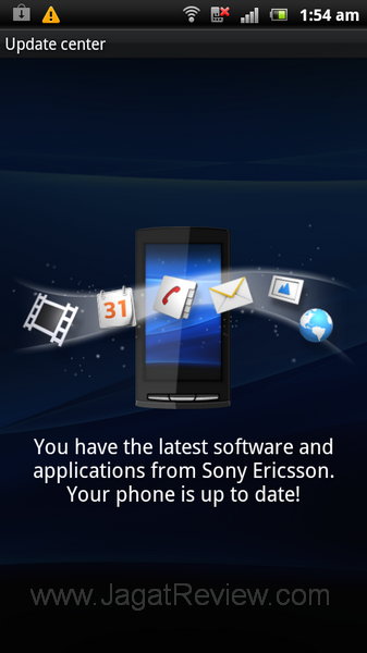 Xperia Ray Update Center