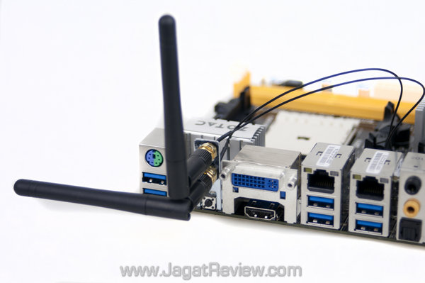 zotac a75 itx wifi jagatreview Board Backplate AntennaAttached