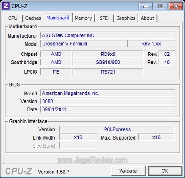 ASUS CrosshairV mainboard