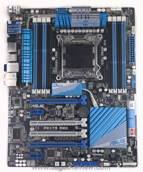 ASUS P9X79 Pro Board TopView