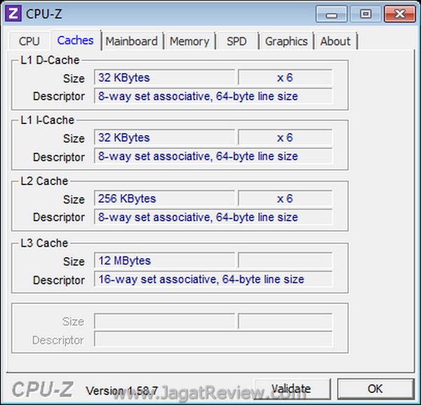 ASUS P9X79 Pro CPUZ cache