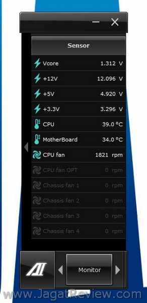 ASUS P9X79 Pro Utility Monitor Sensor