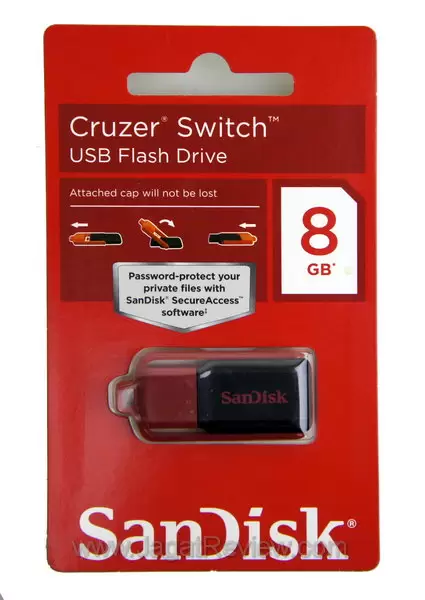 SanDisk Cruzer Switch 8GB Kemasan Depan