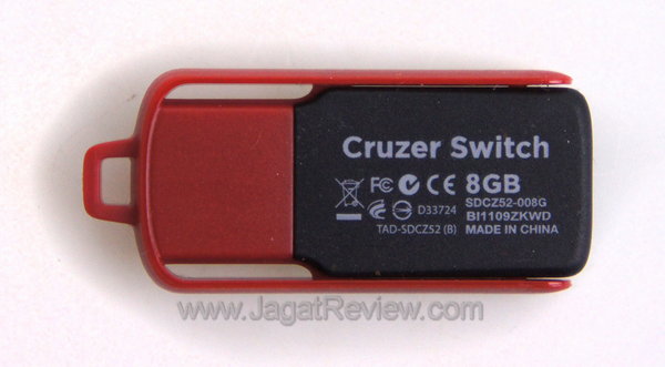 SanDisk Cruzer Switch 8GB Tampak Belakang