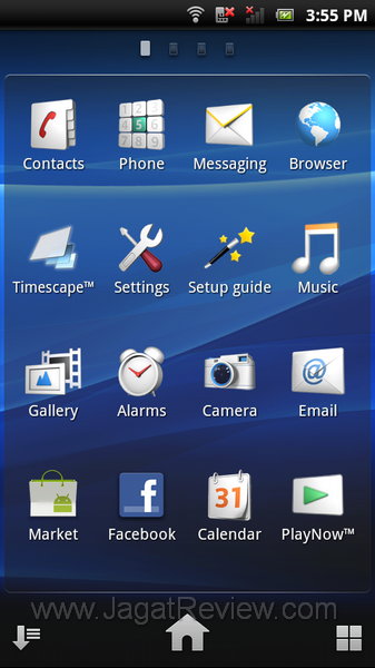 Xperia Neo Menu Utama