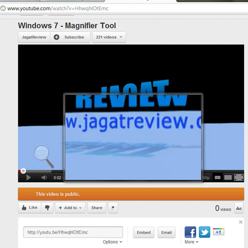 [Tutorial] Menggunakan Magnifier Tool Pada Windows 7 • Jagat Review