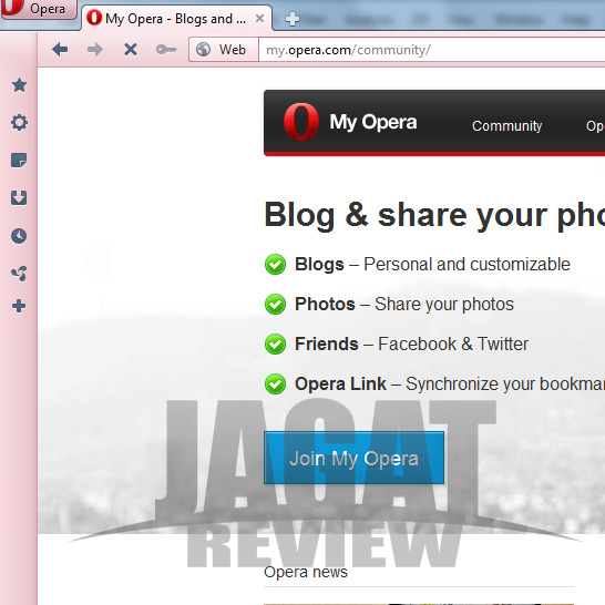 opera appearance widgets
