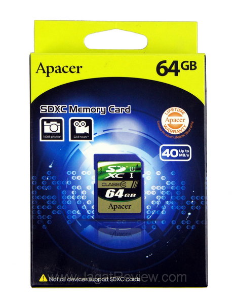 Apacer SDXC 64GB Kemasan