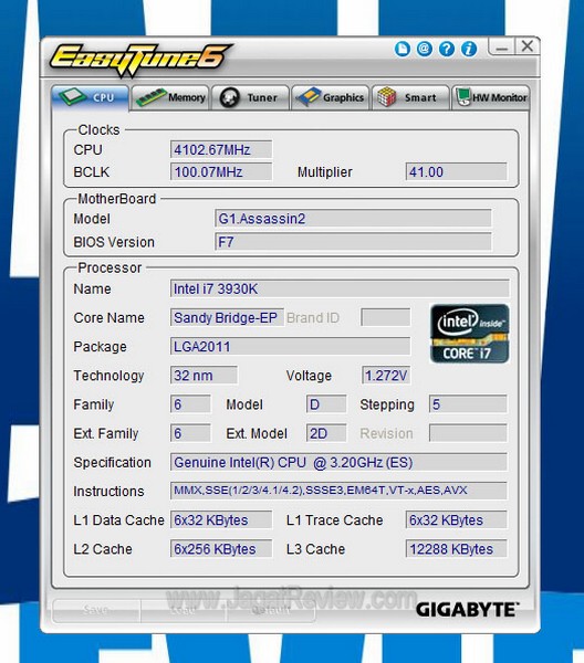 Gigabyte G1 Assassin2 EasyTune6 CPU