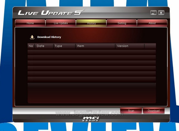 MSI BigBangXPowerII Utility LiveUpdate History1