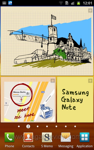 Samsung Galaxy Note Homescreen 2