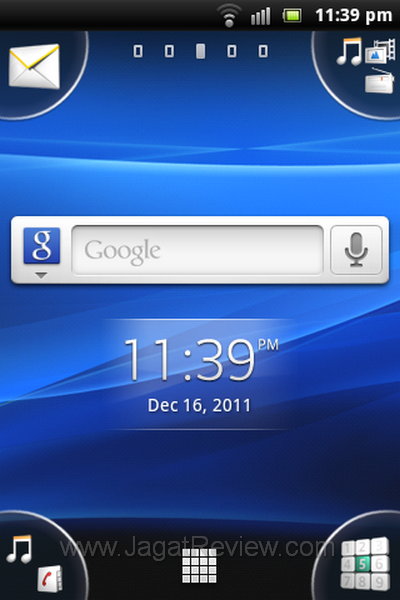 Xperia Mini Pro HomeScreen