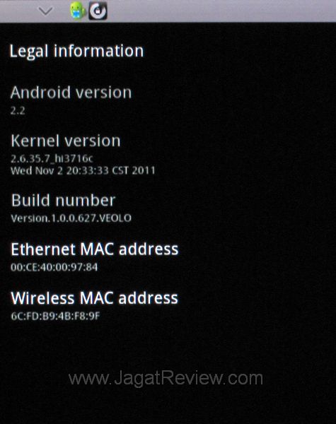 ac ryan veolo SCREEN osversion
