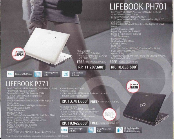 Promo Notebook Fujitsu Mega Bazaar 2012 4