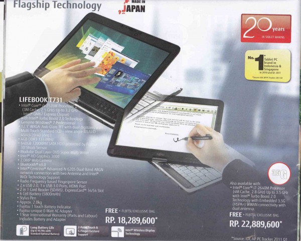 Promo Notebook Fujitsu Mega Bazaar 2012 7