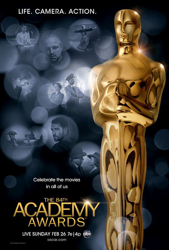 poster 84th academy awards pays tribute eight decades of movies