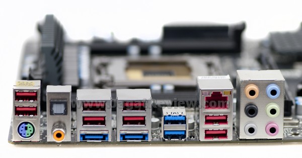 GIGABYTE X79 UD3 Board BackPanel