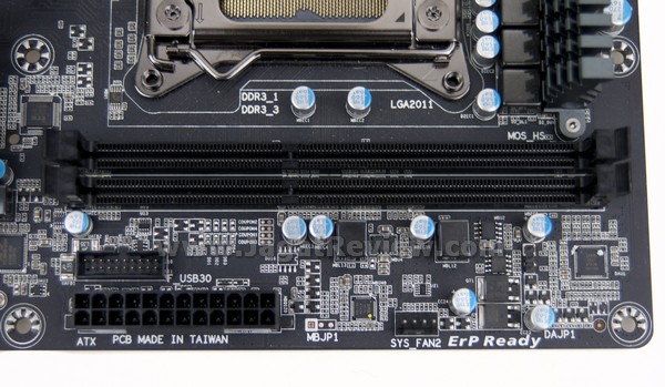 GIGABYTE X79 UD3 Board MemoryArea