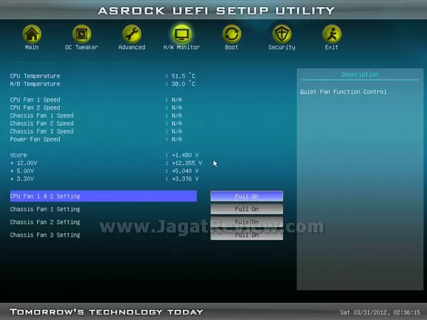 ASRock A55 Pro3 BIOS H W Monitor