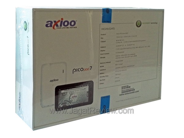 Axioo PicoPad 7 Unboxing - Kemasan Belakang