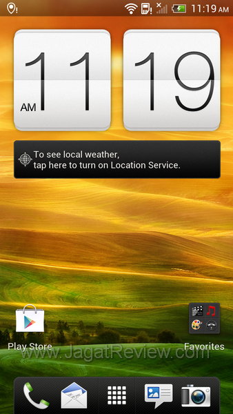 HTC One X - HomeScreen