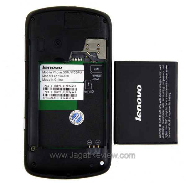 Lenovo A60  - Sisi Dalam