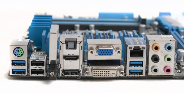 ASUS P8Z77 V Pro Board BackPanel