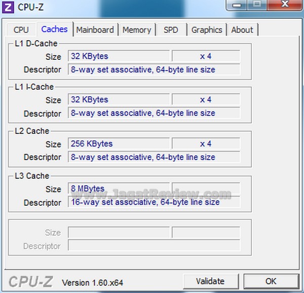 ASUS P8Z77 V Pro CPUZ Normal cache