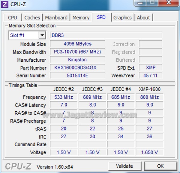 ASUS P8Z77 V Pro CPUZ Normal spd