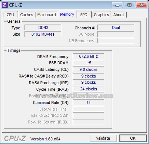 Gigabyte Z77X D3H CPUZ Normal memory 3732