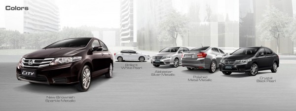 New Honda City Color Variations