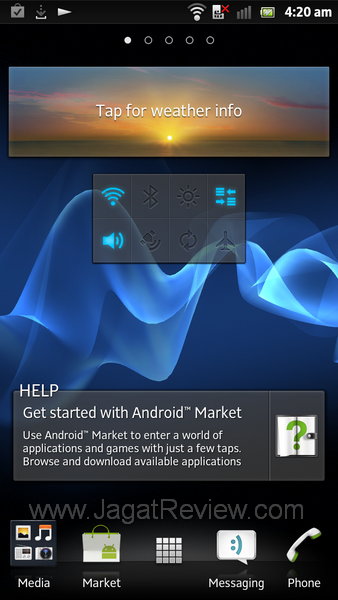Review Sony Xperia S: Smartphone Android Pertama dari Sony Mobile 4 Sony Xperia S - Homescreen 1