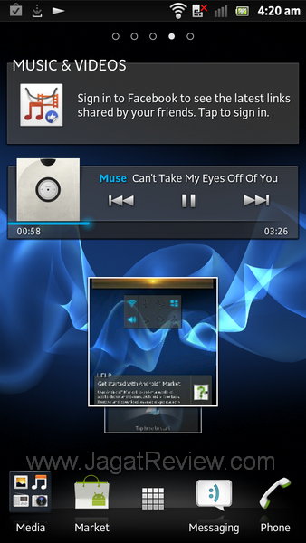 Review Sony Xperia S: Smartphone Android Pertama dari Sony Mobile 6 Sony Xperia S - Homescreen 4