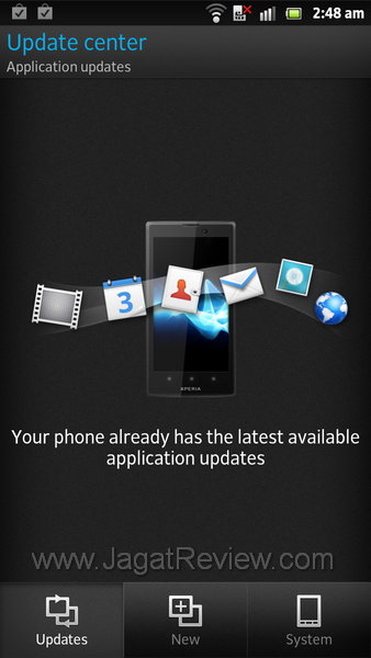 Sony Xperia S - Update Center