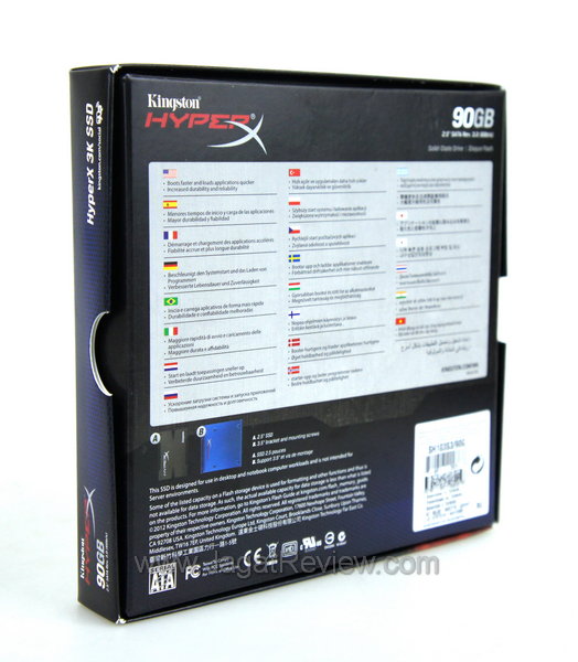 Kingston HyperX 3K 90GB Kemasan Belakang
