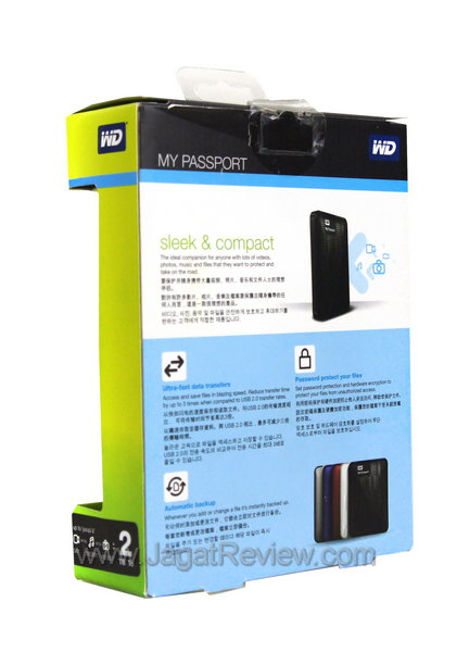 Western Digital My Passport 2TB Kemasan belakang