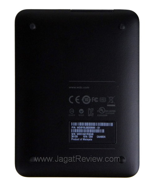 Western Digital My Passport 2TB - Tampak Belakang Western Digital My Passport 2TB Tampak Belakang