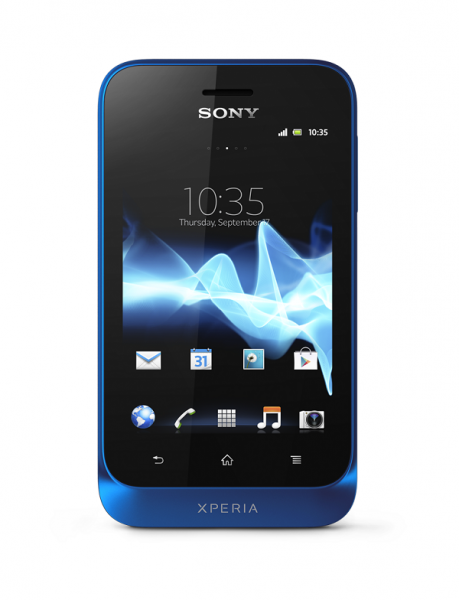 Xperia tipo blue Front SCR1