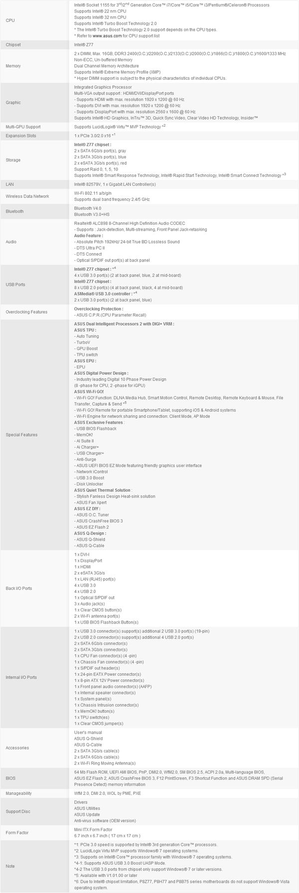 asus p8z77-i deluxe spec asus p8z77 i deluxe spec
