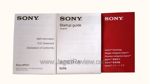 Sony Xperia Sola - Dokumentasi Sony Xperia Sola Dokumentasi