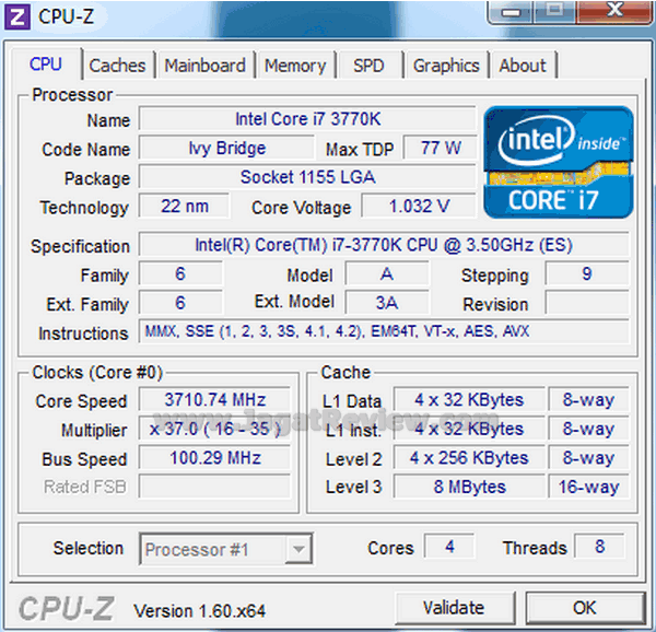 CPUZ Normal 1