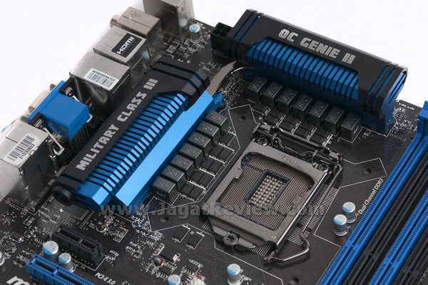MSI_Z77A-GD80_Board_SocketArea MSI Z77A GD80 Board SocketArea