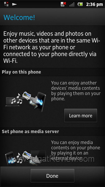 Sony Xperia U Connected Devices