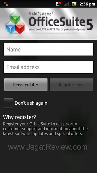 Sony Xperia U OfficeSuite 5