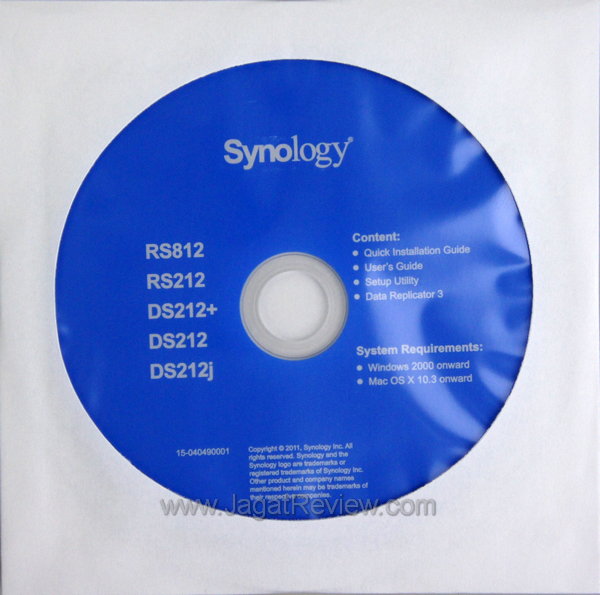 Synology DS212J CD Utility