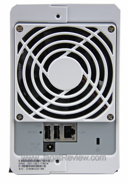 Synology DS212J Panel Belakang