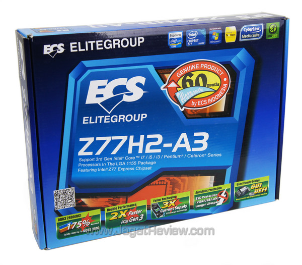 ecs z77h2-a3 front-side box ecs z77h2 a3 front side