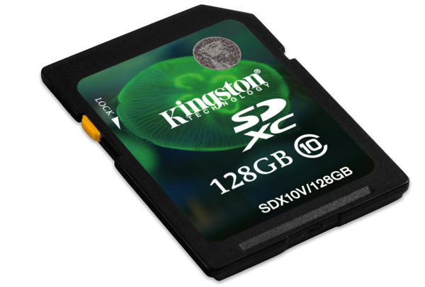 SDXC SD10V Angled 128GB