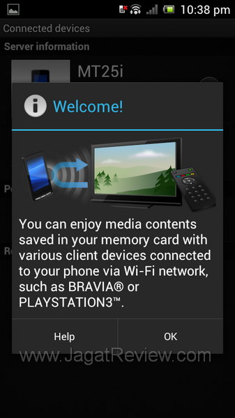 Sony Xperia Neo L Connected Devices
